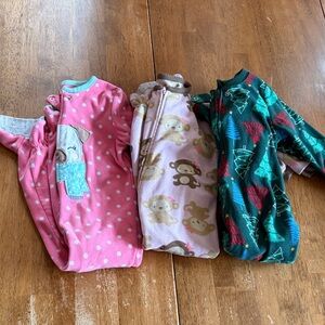 Size 3T footed pajamas
